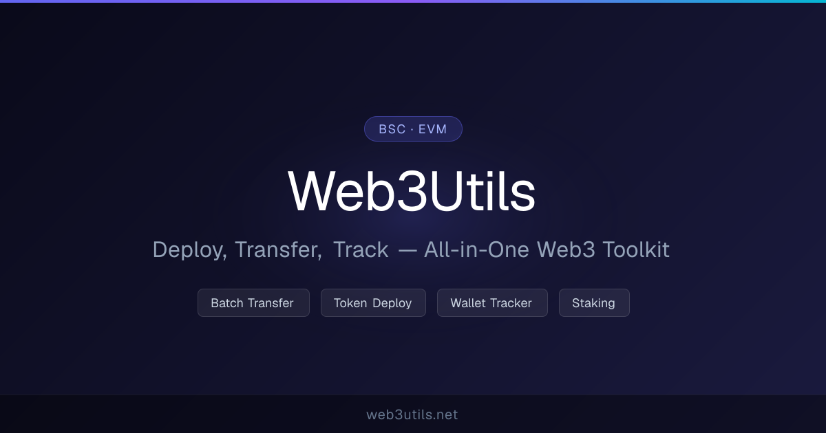 Dashboard | Web3Utils
